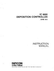 Inficon IC-6000 deposition controller - HSD Engineering