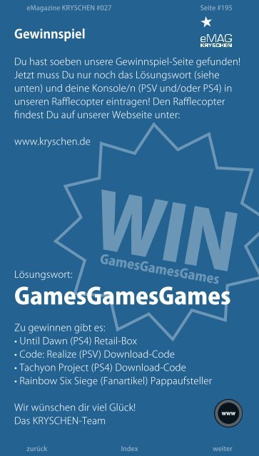 Inoffizielles PlayStation eMagazin KRYSCHEN #027