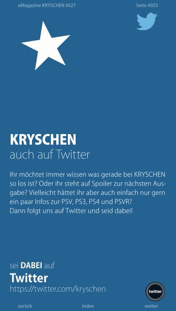 Inoffizielles PlayStation eMagazin KRYSCHEN #027