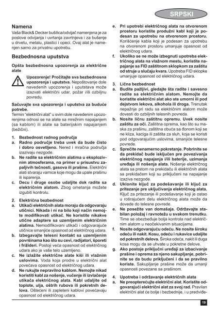 BlackandDecker Marteau Perforateur- Egbl188 - Type H1 - Instruction Manual (Balkans)