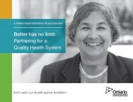 Better has no limit Partnering for a Quality Health System