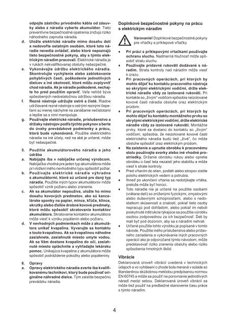 BlackandDecker Perceuse S/f- Hp188f4lbk - Type H3 - Instruction Manual (Slovaque)