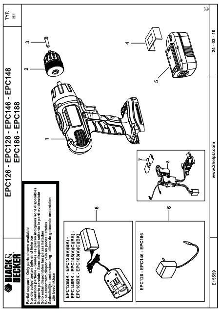 BlackandDecker Perceuse S/f- Epc146 - Type H1 - Instruction Manual (Europ&eacute;en)