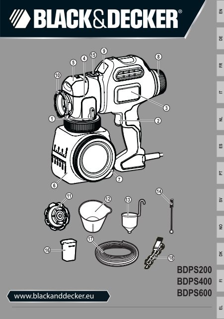 BlackandDecker Pistolet A Peindre- Bdps400 - Type 1 - Instruction Manual (Europ&eacute;en)