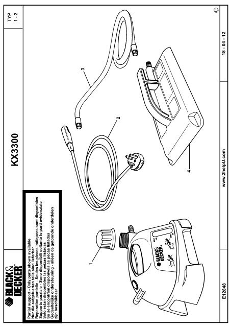 BlackandDecker Decolleuse Papier/pe- Kx3300 - Type 1-2 - Instruction Manual (Anglaise)