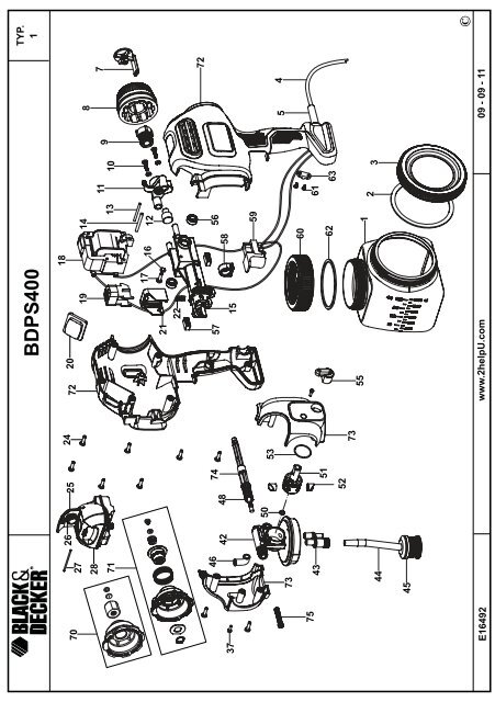 BlackandDecker Pistolet A Peindre- Bdps200 - Type 1 - Instruction Manual (Europ&eacute;en)