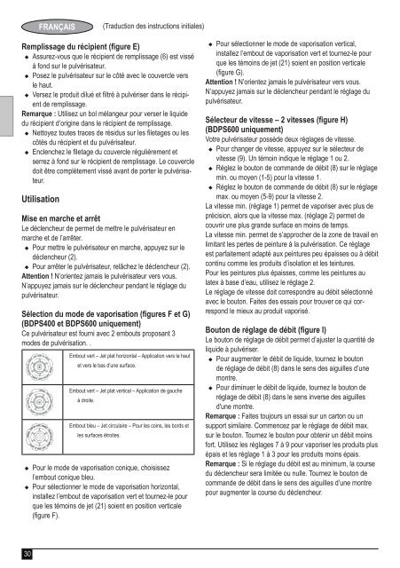 BlackandDecker Pistolet A Peindre- Bdps200 - Type 1 - Instruction Manual (Europ&eacute;en)