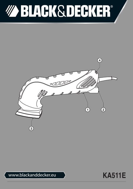 BlackandDecker Ponceuse- Ka511eka - Type 1 - Instruction Manual (Europ&eacute;en)