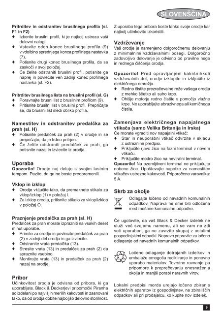 BlackandDecker Ponceuse Vibrante- Ka1000 - Type 1 - Instruction Manual (Balkans)