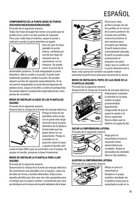 BlackandDecker Ponceuse- Ka200 - Type 1 - Instruction Manual (Europ&eacute;en)