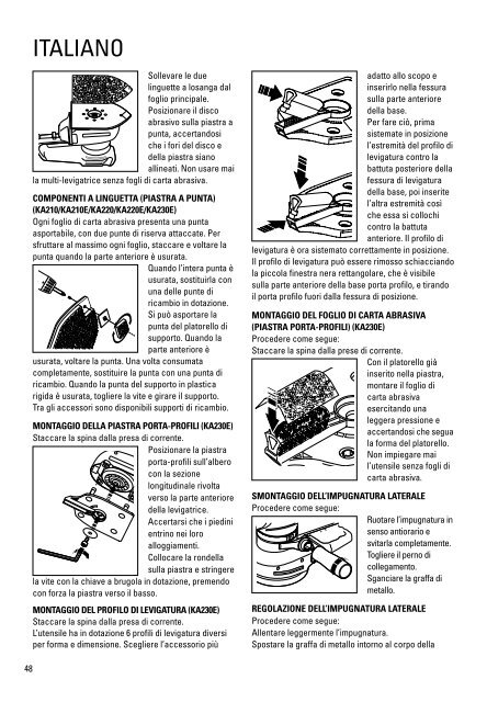 BlackandDecker Ponceuse- Ka200 - Type 1 - Instruction Manual (Europ&eacute;en)