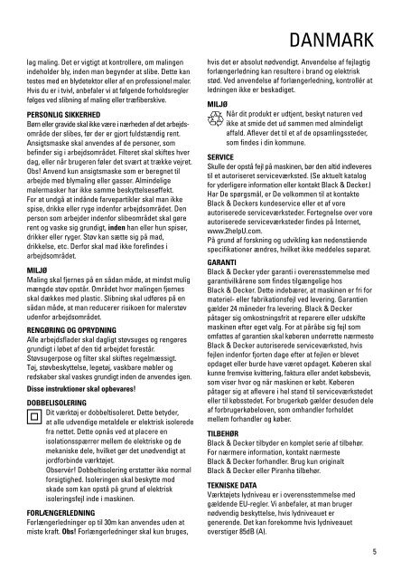 BlackandDecker Ponceuse- Ka200 - Type 1 - Instruction Manual (Europ&eacute;en)