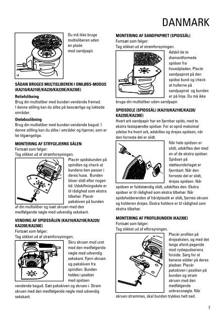 BlackandDecker Ponceuse- Ka200 - Type 1 - Instruction Manual (Europ&eacute;en)