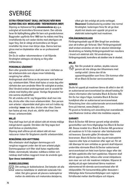 BlackandDecker Ponceuse- Ka200 - Type 1 - Instruction Manual (Europ&eacute;en)