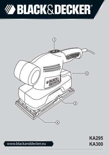 BlackandDecker Ponceuse- Ka300 - Type 1 - Instruction Manual (EuropÃ©en Oriental)