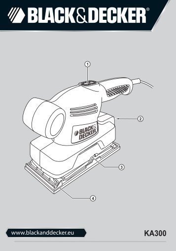 BlackandDecker Ponceuse- Ka300 - Type 1 - Instruction Manual (EuropÃ©en Oriental)