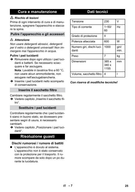 Karcher FP 303 - manuals