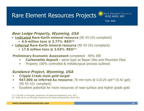 rare-earth elements - Hard Assets Rare Earths Investment Summit