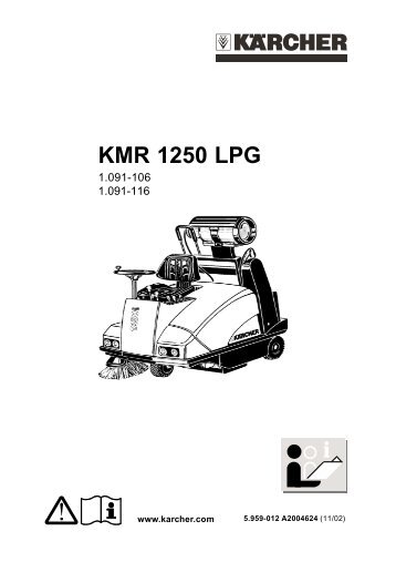 Karcher Balayeuse KMR 1250 LPG - manuals
