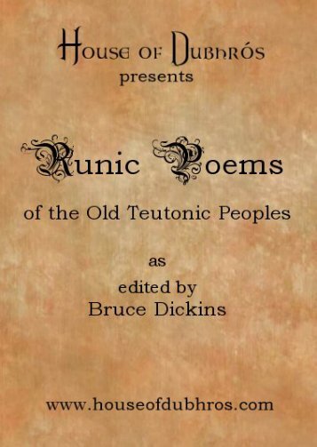 Rune Poems - House of Dubhros