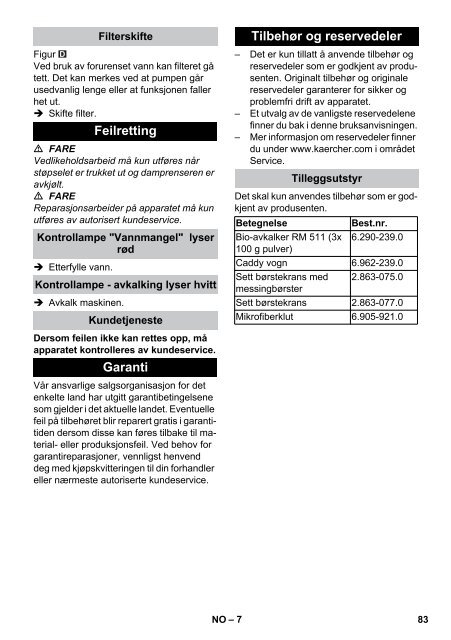 Karcher Nettoyeur vapeur SG 4/4 - manuals