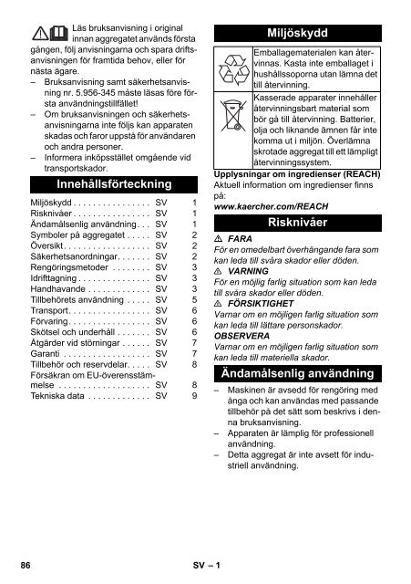 Karcher Nettoyeur vapeur SG 4/4 - manuals