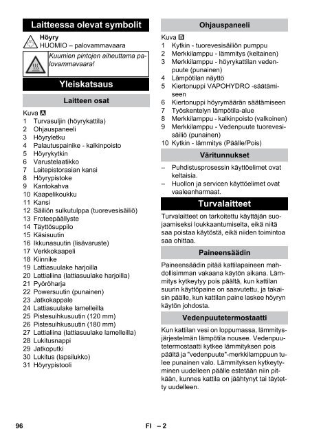 Karcher Nettoyeur vapeur SG 4/4 - manuals