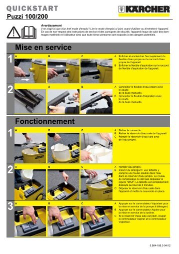 Karcher Injecteur/extracteur PUZZI 100 SUPER *EU - manuals