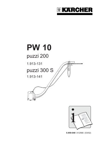 Karcher Injecteur/extracteur PUZZI 200 *EU - manuals