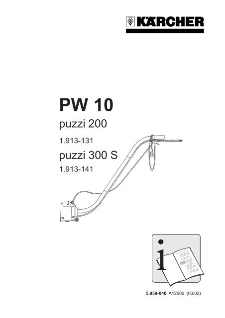 Karcher Injecteur/extracteur PUZZI 200 *EU - manuals