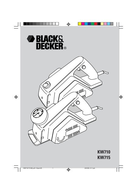 BlackandDecker Rabot- Kw715 - Type 3 - Instruction Manual (115 / 230 volt)