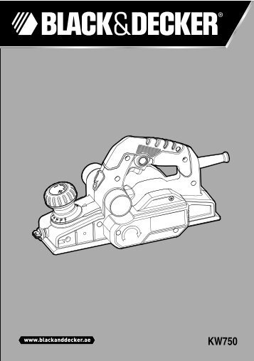 BlackandDecker Rabot- Kw750 - Type 4 - Instruction Manual (Anglaise - Arabe)