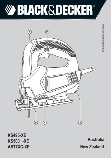 BlackandDecker Scie Sauteuse- Ks500 - Type 1 - Instruction Manual (Australie Nouvelle-ZÃ©lande)