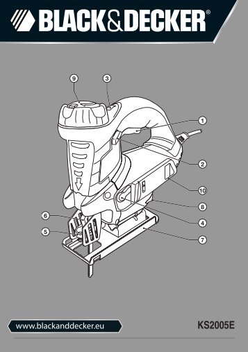 BlackandDecker Scie Sauteuse- Ks2005ek - Type 1 - Instruction Manual (EuropÃ©en)