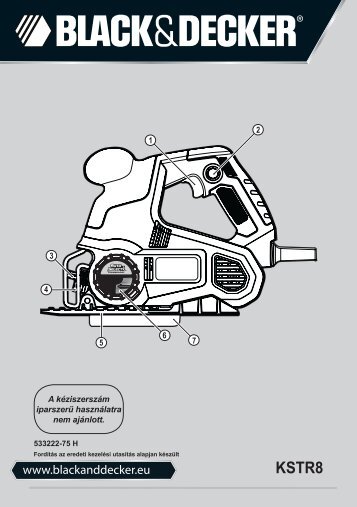 BlackandDecker Scie Sauteuse- Kstr8k - Type 1 - Instruction Manual (la Hongrie)