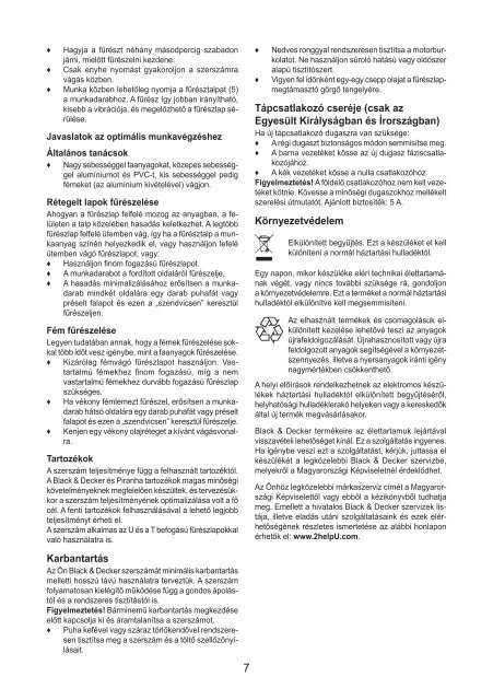 BlackandDecker Scie Sauteuse- Kstr8k - Type 1 - Instruction Manual (la Hongrie)
