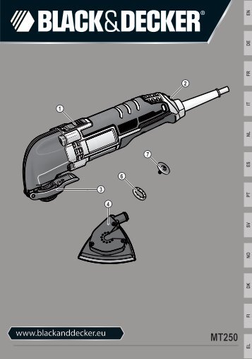 BlackandDecker Outil Oscillatoire- Mt250 - Type 1 - Instruction Manual (EuropÃ©en)