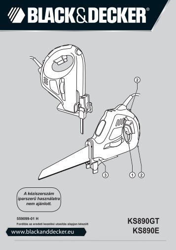 BlackandDecker Scie- Ks890e - Type 3 - Instruction Manual (la Hongrie)