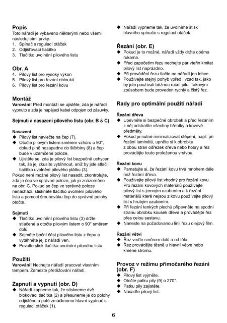 BlackandDecker Scie- Ks890e - Type 3 - Instruction Manual (Tch&egrave;que)