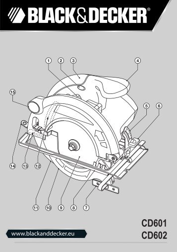 BlackandDecker Scie Circulaire- Cd602 - Type 1 - Instruction Manual (EuropÃ©en Oriental)