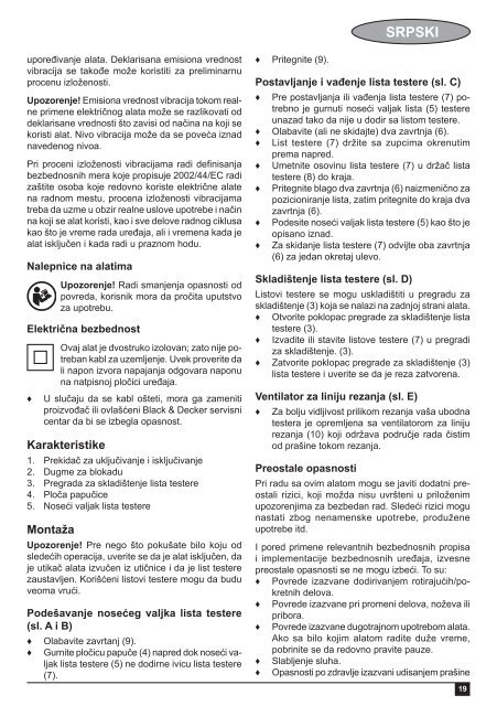 BlackandDecker Scie Sauteuse- Ast7xc - Type 2 - Instruction Manual (Balkans)
