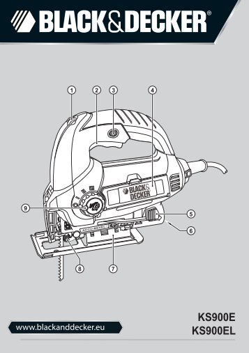 BlackandDecker Scie Sauteuse- Ks900el - Type 1 - Instruction Manual (EuropÃ©en Oriental)