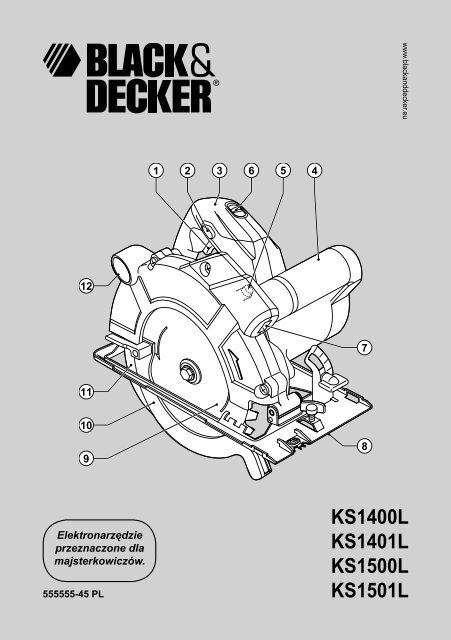 BlackandDecker Scie Circulaire- Ks1400l - Type 1 - Instruction Manual (Pologne)