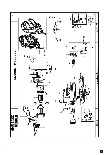 BlackandDecker Scie Sauteuse- Ks800sl - Type 1 - Instruction Manual (Balkans)