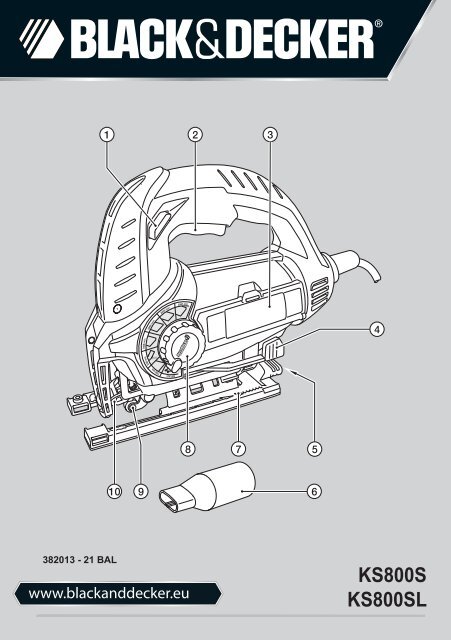 BlackandDecker Scie Sauteuse- Ks800s - Type 1 - Instruction Manual (Balkans)