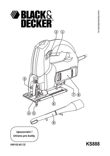 BlackandDecker Scie Sauteuse- Ks888e - Type 1 - Instruction Manual (TchÃ¨que)