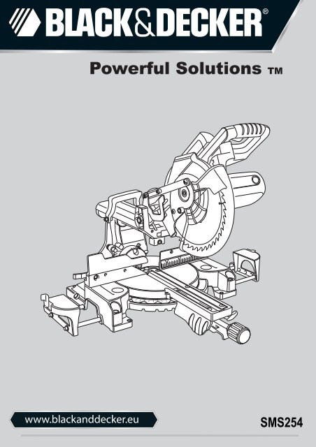 BlackandDecker Scie A Onglets- Sms254 - Type 1 - Instruction Manual (Europ&eacute;en)