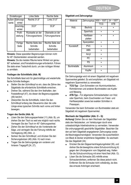 BlackandDecker Scie A Onglets- Sms254 - Type 1 - Instruction Manual (Europ&eacute;en)