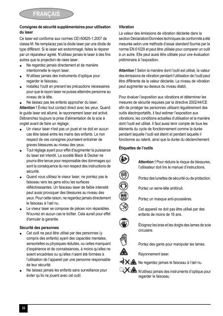 BlackandDecker Scie A Onglets- Sms254 - Type 1 - Instruction Manual (Europ&eacute;en)