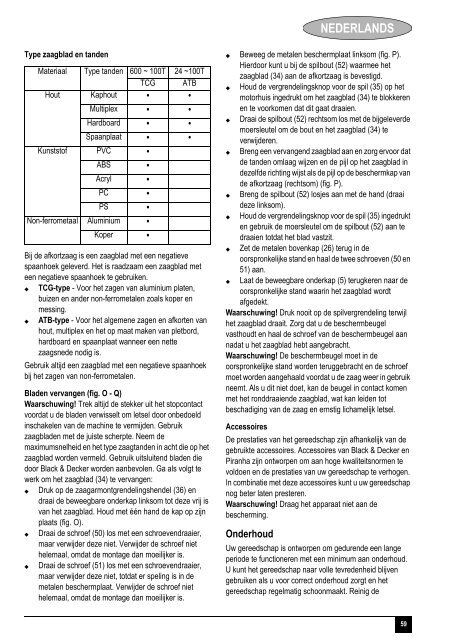 BlackandDecker Scie A Onglets- Sms254 - Type 1 - Instruction Manual (Europ&eacute;en)